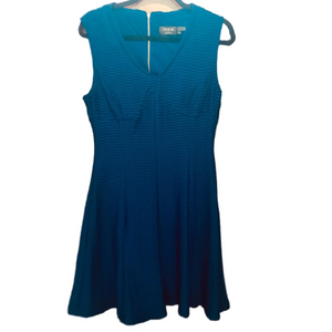 Guess royal blue dress with gold zipper detail